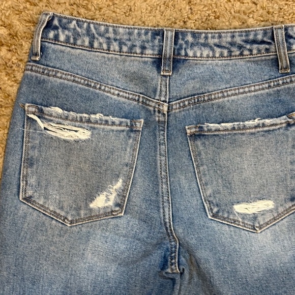 Flying Monkey Jeans High Rise Distressed Flare Light Wash Torn Women's 28 - Picture 9 of 10